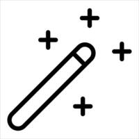 A black and white icon of a pen with a cross vector