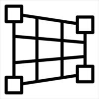 A black and white image of a grid with squares vector