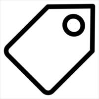 A black and white image of a tag super vector