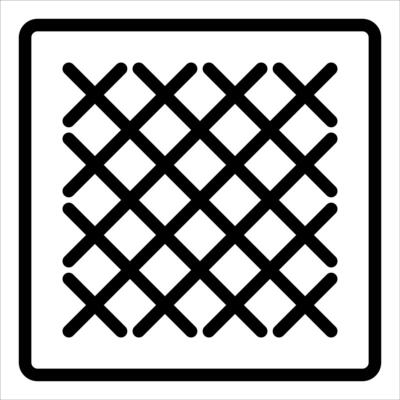 A square with a lattice pattern on it