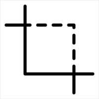 A square with a line drawn on it vector