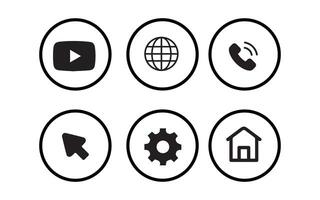 Web-Based Application Icons Pack vector