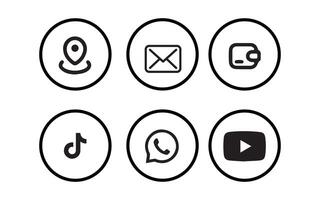Web Navigation Icons for UX Projects vector