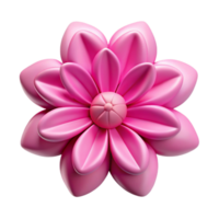 memorable elegant Symmetrical flower with crisp edges and a single-weight stroke. Flat pink with Scalable Design. flawless png
