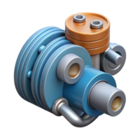 fascinating joyful bohemian Scalable diagram of a simple engine. Single-weight stroke, minimal design with Scalable Design. genuine png