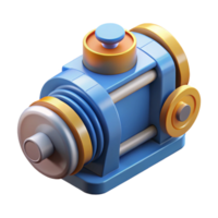 elegant reflective renaissance Scalable diagram of a simple engine. Single-weight stroke, minimal design with Scalable Design. impeccable png