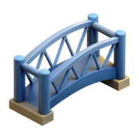 glorious whimsical retro Geometric rendering of a bridge. Crisp edges, flat color with Scalable Design. luxury png