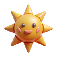 tranquil captivating Circular sun character with triangular rays. Crisp edges, flat color, with Scalable Design. impeccable png