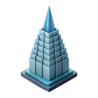 enchanting industrial Geometric representation of a skyscraper. Crisp edges, flat color with Scalable Design. genuine png