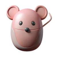 radiant modern Mouse, clean lines and flat color. Minimal design with Scalable Design. expertly shot png