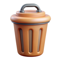 dynamic glorious Trash can icon, symmetrical and single-weight stroke. with Scalable Design. refined png