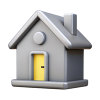 enchanting quintessential Minimal house icon with clean lines and flat gray color. with Scalable Design. png