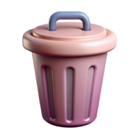 captivating artistic Trash can icon, symmetrical and single-weight stroke. with Scalable Design. flawless png