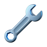 pristine coveted Clean line drawing of a wrench. Flat color, with Scalable Design. png