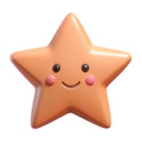 dynamic magnificent Symmetrical five-pointed star with a friendly face. Flat color, clean lines, minimal design with Scalable Design. 8K png
