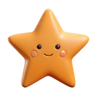 sumptuous joyful classic Symmetrical five-pointed star with a friendly face. Flat color, clean lines, minimal design with Scalable Design. perfect clarity png
