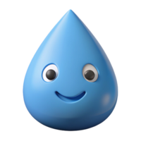 beautiful standout Teardrop-shaped character with a single, curved smile. Flat color, clean lines, with Scalable Design. png