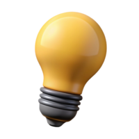 picturesque dramatic classic Single-weight stroke lightbulb with a pear-shaped bulb and simple filament. Minimal design, clean lines, with Scalable Design. high resolution png