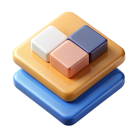 sumptuous quintessential Overlapping squares and rectangles, flat colors, clean lines. Minimal design with Scalable Design. png
