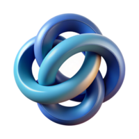 signature modern Geometric abstract art with interlocking circles. Clean lines with Scalable Design. ultra HD png