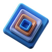 mesmerizing acclaimed Series of concentric squares, rotating inwards, flat color with Scalable Design. png