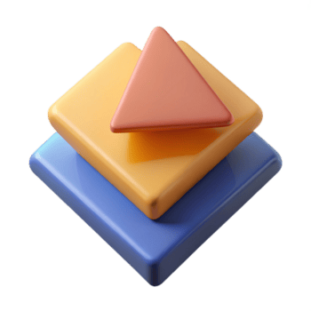 squisito grassetto surreale un' dinamico composizione di trapezi, piatto colori, pulito Linee. minimo design con scalabile design. sapientemente tiro png