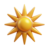 splendid art deco Symmetrical, geometric sun. Clean lines, flat color with Scalable Design. top-tier png