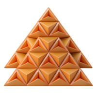 distinctive impressionist A pattern of nested triangles, symmetrical design, minimal aesthetic. Flat color with Scalable Design. crisp png