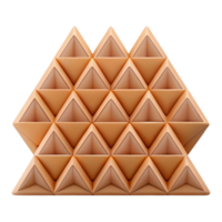 calm fascinating A pattern of nested triangles, symmetrical design, minimal aesthetic. Flat color with Scalable Design. professional png