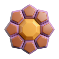 vibrant reflective surreal Scalable geometric star pattern. Crisp edges, minimal, flat color with Scalable Design. sharp png