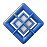 immaculate modern Overlapping square grid. Clean lines, symmetrical, single-weight stroke with Scalable Design. genuine png