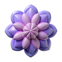 reflective magnificent Scalable flower pattern with geometric petals. Crisp edges, symmetrical, flat color with Scalable Design. top-tier png