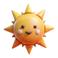 bold splendid Circular sun character with triangular rays. Flat color, symmetrical, minimal with Scalable Design. elite png