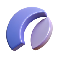 magnificent dynamic organic Repeating semi-circle shapes. Flat color, scalable, crisp edges with Scalable Design. professional png