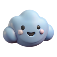 notable renaissance Cloud character with rounded edges and a happy expression. Clean lines, scalable, flat color with Scalable Design. professional png