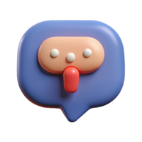 mesmerizing creative Speech bubble character with an exclamation point. Crisp edges, clean lines, with Scalable Design. crisp png