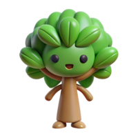 dramatic victorian Tree character with circular leaves. Clean lines, flat color, minimal design with Scalable Design. authentic png