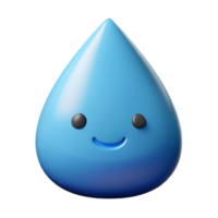 nostalgic vibrant Teardrop character with a rounded bottom. Single-weight stroke, minimal, flat color with Scalable Design. premium png