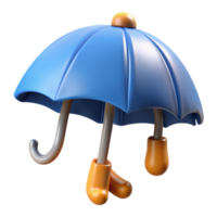fascinating romantic retro Umbrella character with a curved handle. Crisp edges, clean lines, with Scalable Design. top-tier png