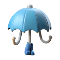 extraordinary signature Umbrella character with a curved handle. Crisp edges, clean lines, with Scalable Design. png