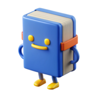 mysterious picturesque Book character with a visible spine. Clean lines, crisp edges, with Scalable Design. authentic png