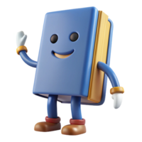 majestic gothic Book character with a visible spine. Clean lines, crisp edges, with Scalable Design. handcrafted png