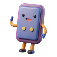 wonderful notable Phone character with a single button. Single-weight stroke, flat color, minimal design with Scalable Design. png