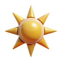 alluring creative A stylized sun with sharp triangular rays. Flat color, clean lines with Scalable Design. top-tier png