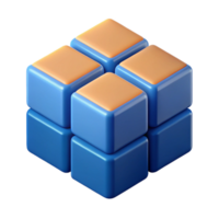 extraordinary reflective retro Isometric cubes, crisp edges, single-weight stroke with Scalable Design. high resolution png