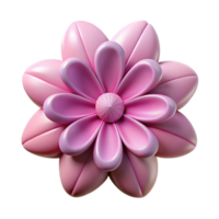 dynamic majestic Single-weight stroke flower. Clean lines, symmetrical design, flat color with Scalable Design. premium png
