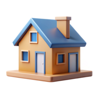 wonderful nostalgic organic Minimal geometric house, flat color with Scalable Design. luxury png