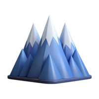 magnificent surreal Stylized mountain range with sharp peaks. Single-weight stroke, crisp edges with Scalable Design. studio quality png
