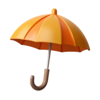 magnificent bold futuristic A simple umbrella with a curved handle. Flat color, minimal design with Scalable Design. refined png
