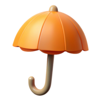 elegant traditional A simple umbrella with a curved handle. Flat color, minimal design with Scalable Design. refined png